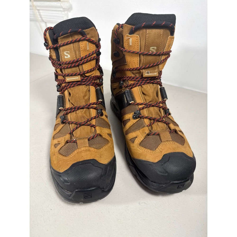 Salomon Quest 4 Gore-Tex Hiking Boots Brown Black Men 414465 Waterproof GORE-TEX - Picture 2 of 11